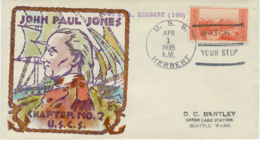 April Fool 1935 Cover from USS Herbert