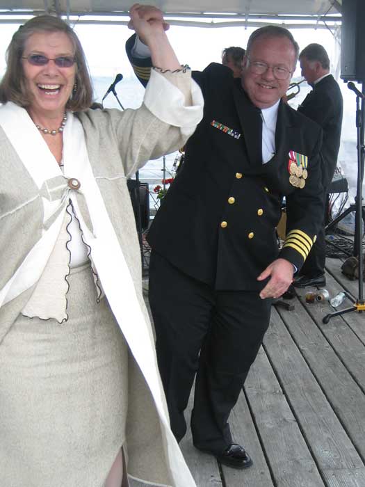 Captain Larry Brennan of the Universal Ship Cancellation Society and Guest